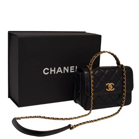 mini pattentasche mit griff chanel|CHANEL Henkeltasche 'MINI PATTENTASCHE MIT GRIFF.